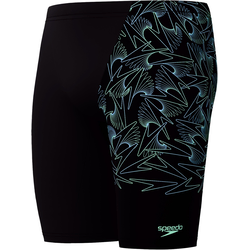 Speedo hyperboom v-cut jammer black/green l - uk36