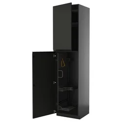 METOD Visoki element-ostava, Crnosiva/Upplöv boja antracita, mat, 60x60x240 cm