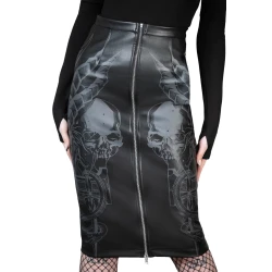 Žensko krilo KILLSTAR - Darkest Myth Pencil - Black - KSRA009470