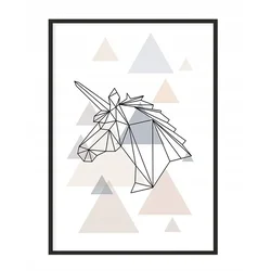 shumee PLAKAT ZA SLIKE V OKVIRJU 43x33 cm Samorog P1187