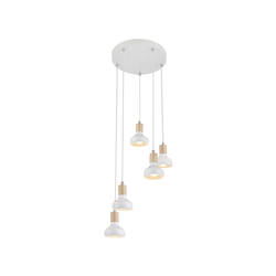 Puerto Viseća Lampa 5X40W E14 White