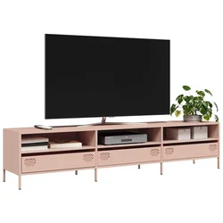 TV ormarić ružičasti 202x39x43,5 cm hladno valjani čelik