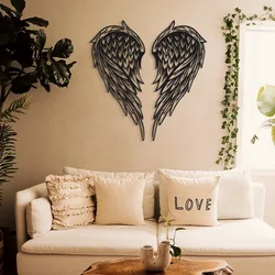 Wallity Zidna dekoracija Angel Wings-APT240MS, 32x70 cm, 1.5 mm, Crna