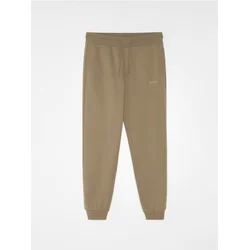 Sinsay - Jogger pantalone od pamuka sa printom - kafa