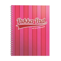 Pukka Pads - Bilježnica Pukka Pad Vogue A4 s spiralom, 100 listova, crte, roza