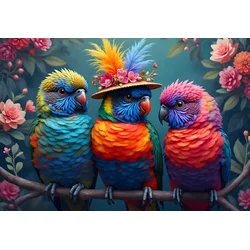 BlueBird - Puzzle Mavrične papige - 1 000 kosov