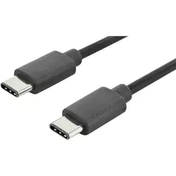 Digitus Digitus USB 2.0 Priključni kabel [1x Moški konektor USB 2.0 tipa C-1x Moški konektor USB 2.0 tipa C] 1.8 m Črna Okrogel, Prime