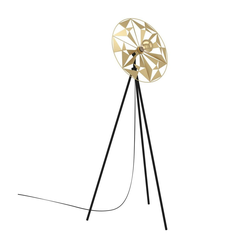 EGLO Podna lampa CASTANUELO E27 152 cm crna/zlatna 43809