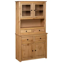 Visoka komoda od borovine 93 x 40,5 x 180 cm asortiman Panama