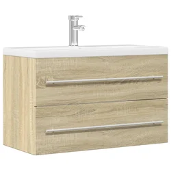 Ormarić za umivaonik boja drva 80x38,5x48 cm konstruirano drvo