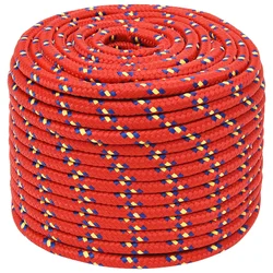 vidaXL Večnamenska uporabna vrv 14 mm 25 m Rdeča PP