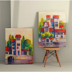 Zidna slika 2KNV4243, 50x70 cm, 2 dijela