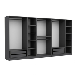 Hanah Home Kale 4944 Garderober, 360x190x52cm, Antracit