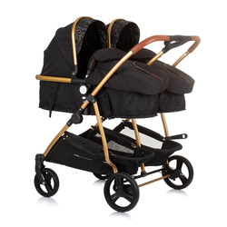 Kolica za blizance 3u1 Chipolino duo smart OLeaves