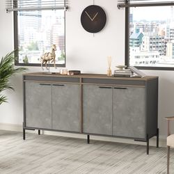 Hanah Home Komoda 184x91,6x44,5cm Šarena
