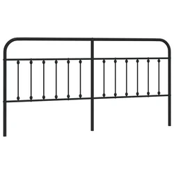 Vidaxl Kovinsko nadomestno vzglavje črno 193 cm