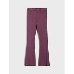 Sinsay - Pamučne zvonaste helanke - maroon