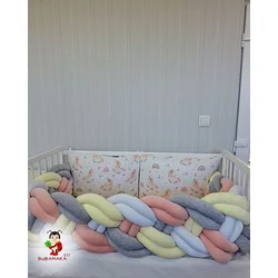 Bubamara037 Pletenica za krevetac, Osmostruka, 240cm, Šarena