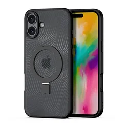Dux Ducis Aimo Mag maska sa MagSafe i postoljem za iPhone 16 Plus - crna