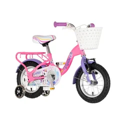Bicikl Kids Visitor Unicorn 12 V-Brake Kontra 95-115cm (12) Roze Uv Sjaj