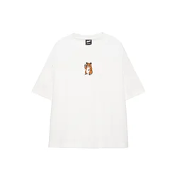 Pull&Bear Majica oker/črna/bela