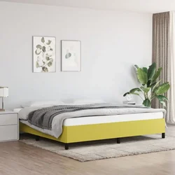 Okvir za krevet bez madraca zeleni 200x200 cm od tkanine