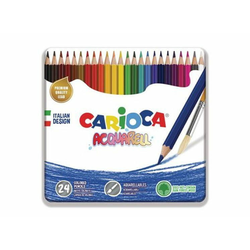 Carioca Akvarelne barvice v pločevinasti škatli 24 kosov