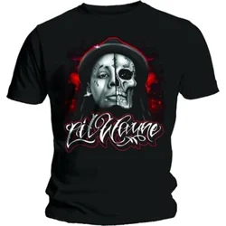 Lil Wayne Skull Sketch Black L Majica