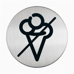 Piktogram: Prepovedan vnos hrane - Î¦ 83 mm