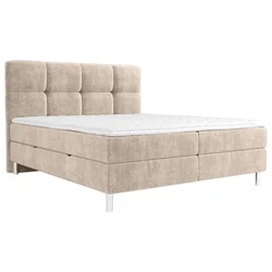 Esposa POSTELJA Z VZMETNICO 180 cm x 200 cm , tekstil rjavosiva