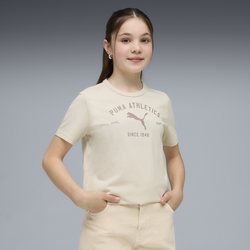 PUMA Class Graphic Tee Youth, Clothing, Alpine Snow, 9-10Y