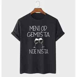 MAFIMI Majica Meni od gemista nije nista, Crna