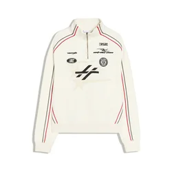 Bershka Majica RACER bež/rjava/rdeča/off-bela
