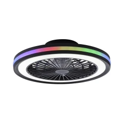 JUST LIGHT. 14649-18 - LED RGBW prigušiva stropni ventilator BRANDON LED/36W/230V + daljinski upravljač