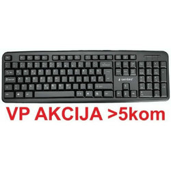 GEMBIRD KB-U-103-YU ** Standardna tastatura SRB (YU) layout black USB (446)