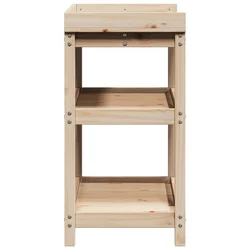 Stol za sadnju s policama 82,5x45x86,5 cm od masivne borovine