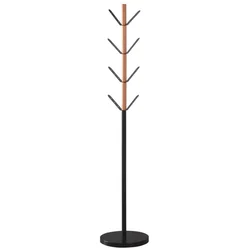 Čiviluk elegantni crni sa braon detaljima visine 177 cm