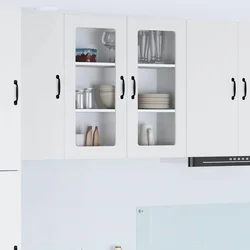 vidaXL Stenska kuhinjska omarica Bela 80 x 31 x 80 cm Konstruiran les