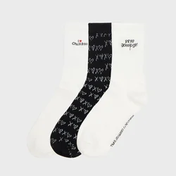 Cropp - 3 pack čarapa Gossip Girl - white