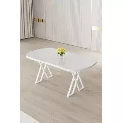 HANAH HOME Trpezarijski sto Kaye White