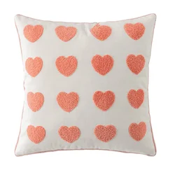 Amor - Décor Dekorativna jastučnica, 45 x 45 cm, Roze - bela