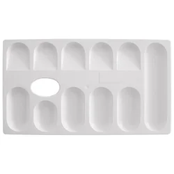 PALETA SLIKARSKA PRAVOKUTNA 23X13 CM 11 POSUDICA EDUCA BIJELA