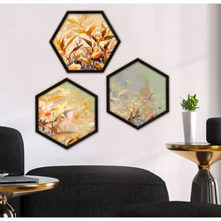 Wallity Uokvirena slika 6GEN1896713962, 35x35 cm, 3 dijela