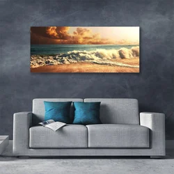tulup.si Slika na platnu Ocean beach waves landscape 120x60 cm