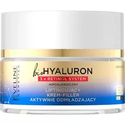 Eveline Krema za lice Bio Hyaluron 3x Retinol System Lifting Rejuvenating 50+ 50ml