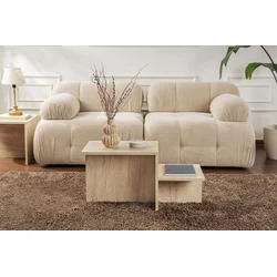 Hanah Home Klub sto Harmony, 80x40x40cm, Bež