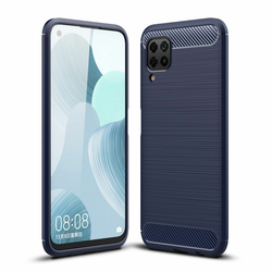 Silikonski barvni ovitek Huawei P40 Lite Carbon modra