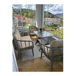 HANAH HOME Baštenska garnitura Manolya Beige Grey
