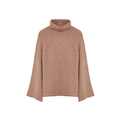 Trendyol Mink Soft Textured Turtleneck Knitwear Sweater