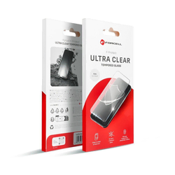 Kaljeno staklo Forcell Ultra Clear Glass za iPhone 16 Pro Max / 17 Pro Max – crno